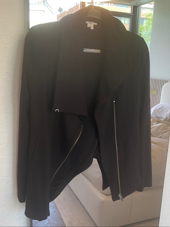 Helmut Lang Jackets & Blazers - Helmut Lang Black Asymmetric Zip Blazer Jacket